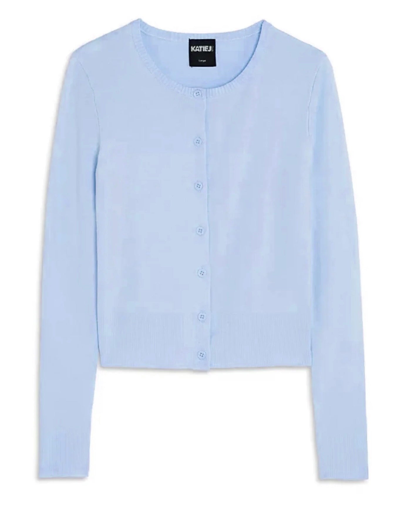 Katie J NYC Girls/Tween Jessie Cardi Sweater - Baby Blue, Baby Pink and Oatmeal