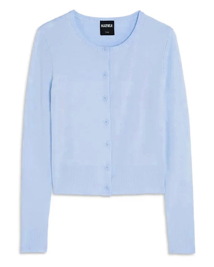Katie J NYC Girls/Tween Jessie Cardi Sweater - Baby Blue, Baby Pink and Oatmeal