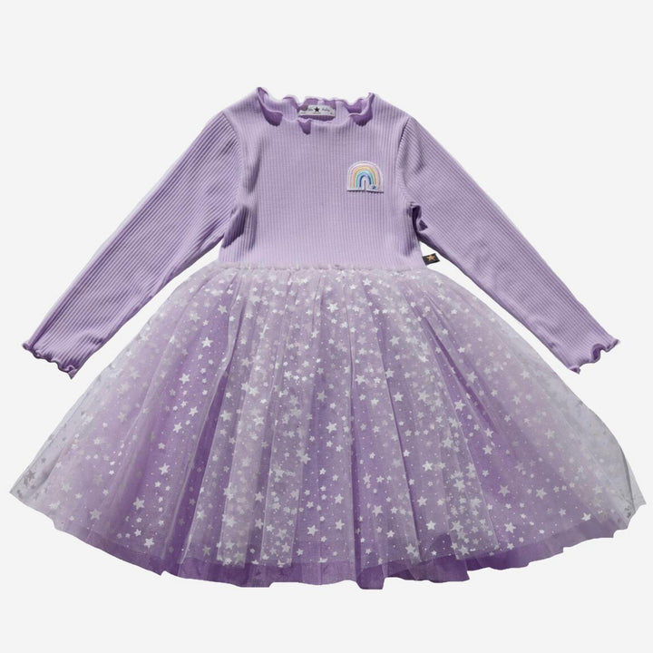 Patched Tutu Dress - Lilac