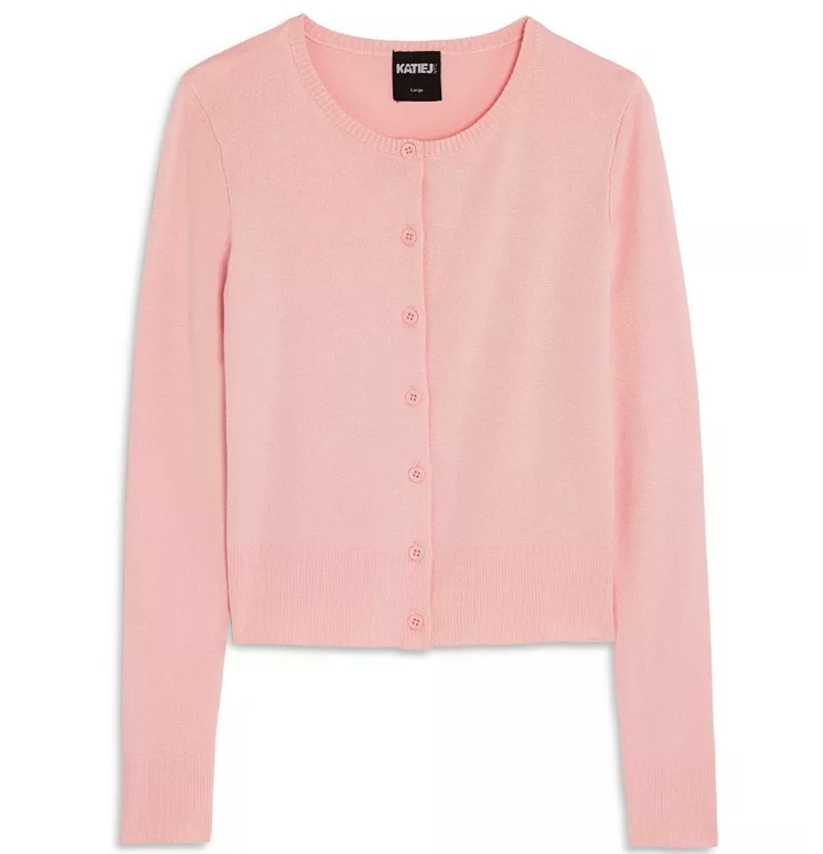 Katie J NYC Girls/Tween Jessie Cardi Sweater - Baby Blue, Baby Pink and Oatmeal