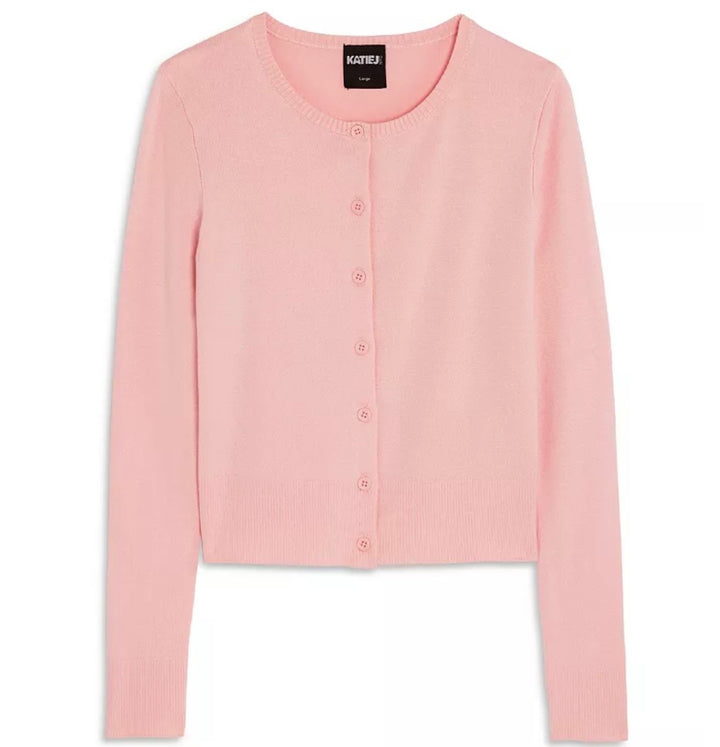 Katie J NYC Girls/Tween Jessie Cardi Sweater - Baby Blue, Baby Pink and Oatmeal