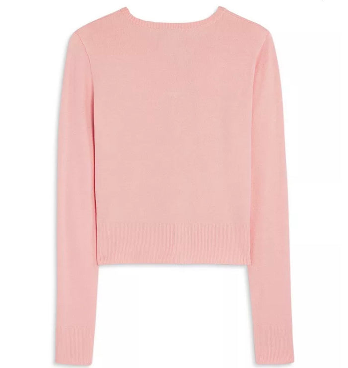 Katie J NYC Girls/Tween Jessie Cardi Sweater - Baby Blue, Baby Pink and Oatmeal