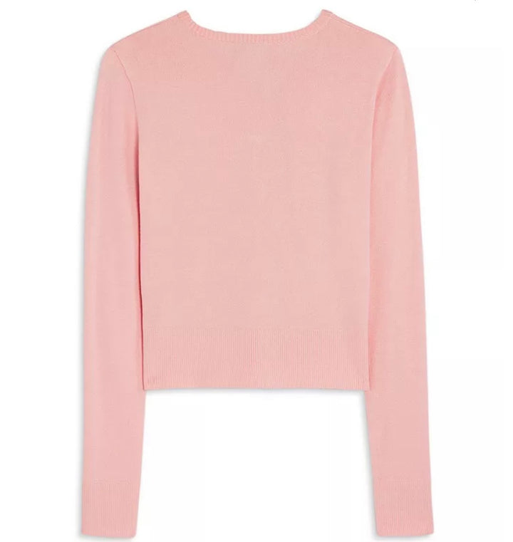 Katie J NYC Girls/Tween Jessie Cardi Sweater - Baby Blue, Baby Pink and Oatmeal