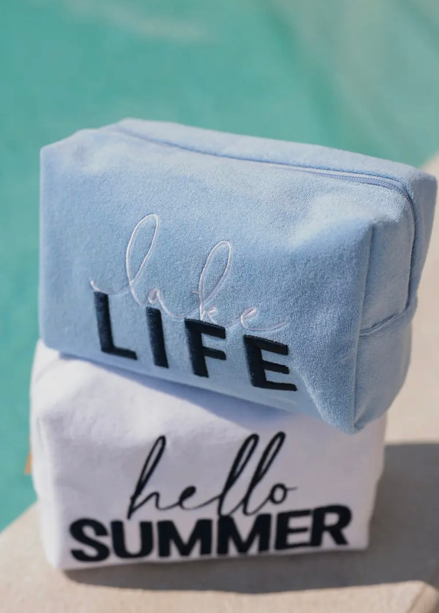 Hello Summer Cosmetic Zip Pouch