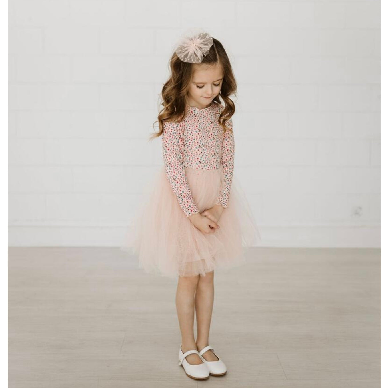 Vintage Floral Tutu Dress - Pink