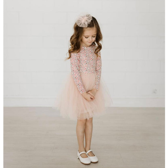 Vintage Floral Tutu Dress - Pink