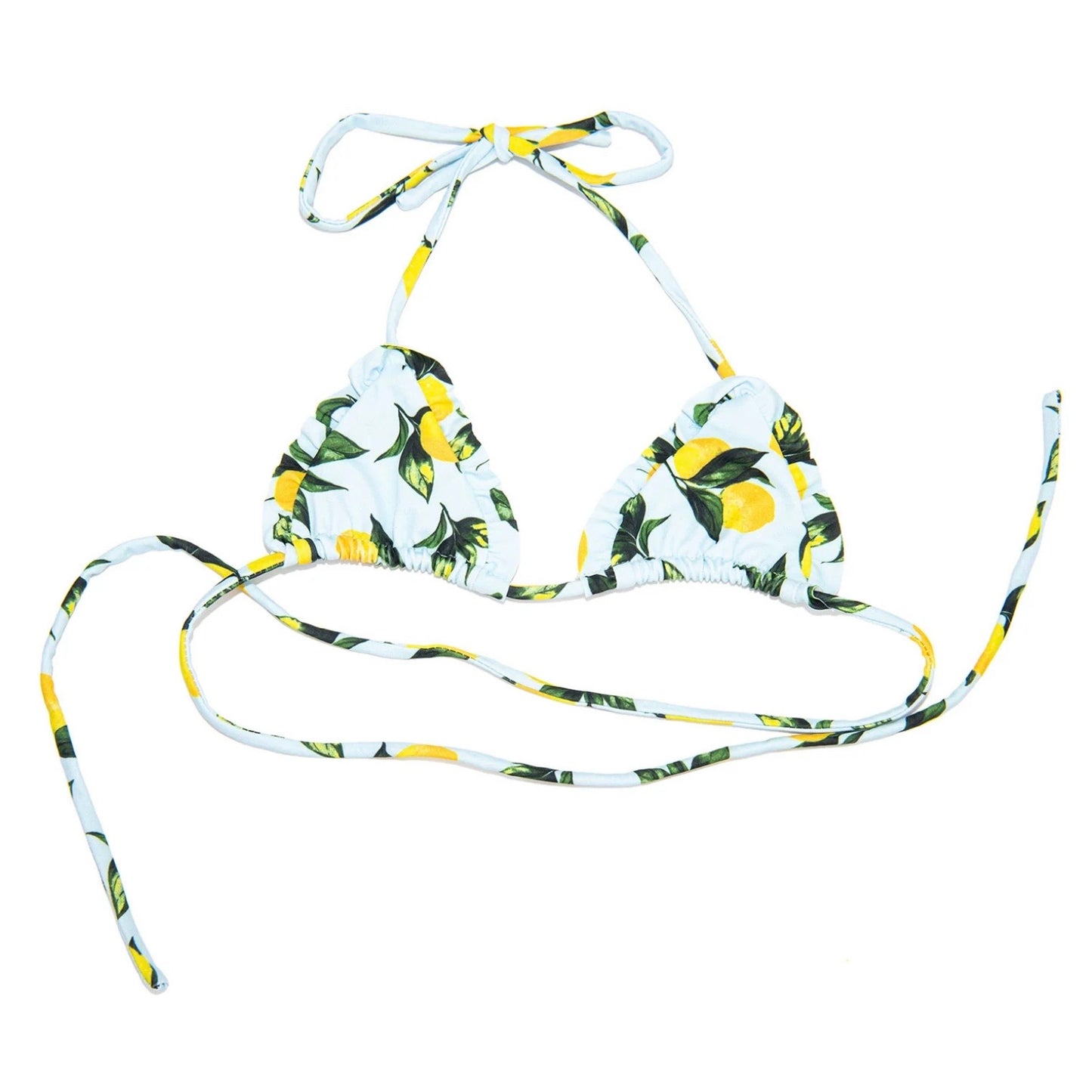FBZ Flowers By Zoe - Girls/Tween Ruffle Bikini - Lemon Print2