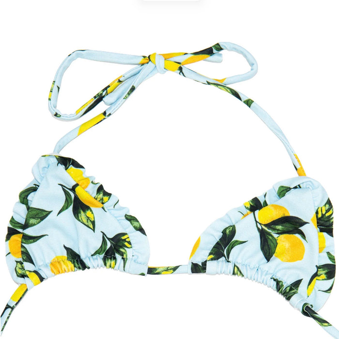 FBZ Flowers By Zoe - Girls/Tween Ruffle Bikini - Lemon Print2