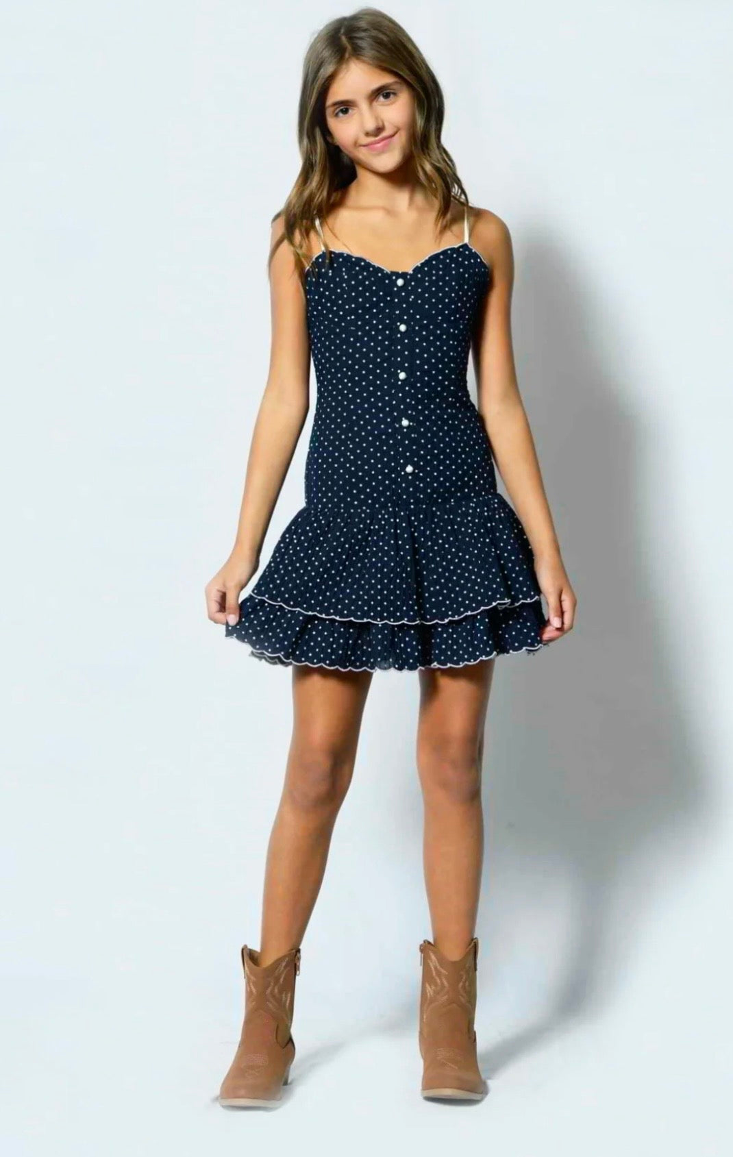 Katie J NYC Juniors/Adult Soren Printed Dress
