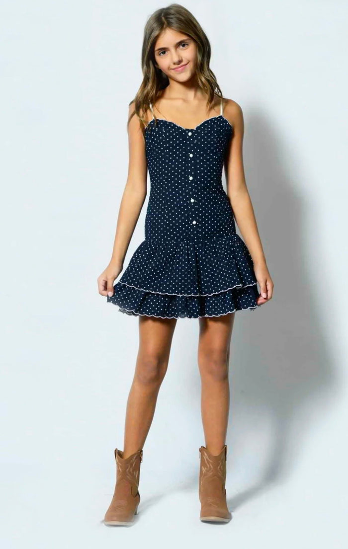 Katie J NYC Juniors/Adult Soren Printed Dress