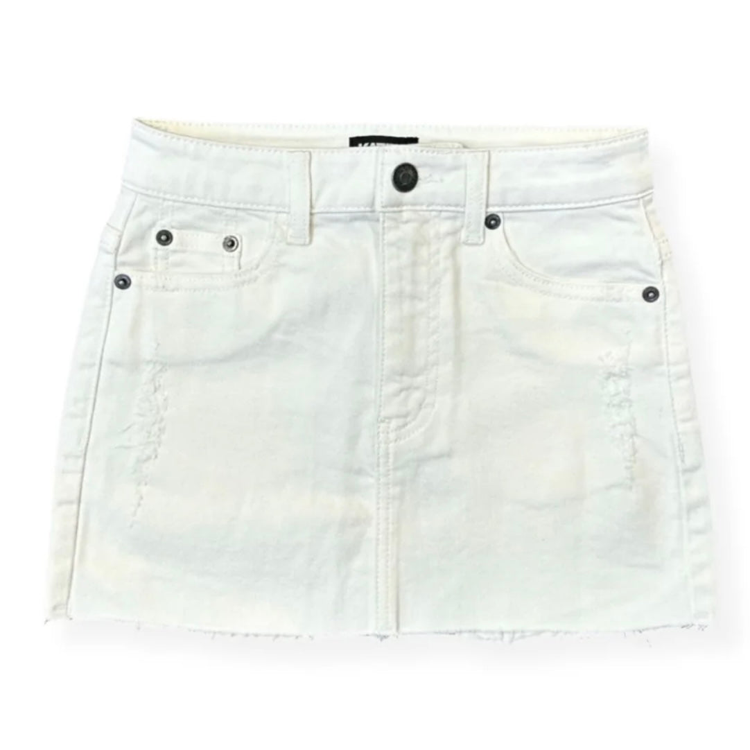 Katie J NYC Tween Miami Denim Skirt - White – I Love Sweet Treatz