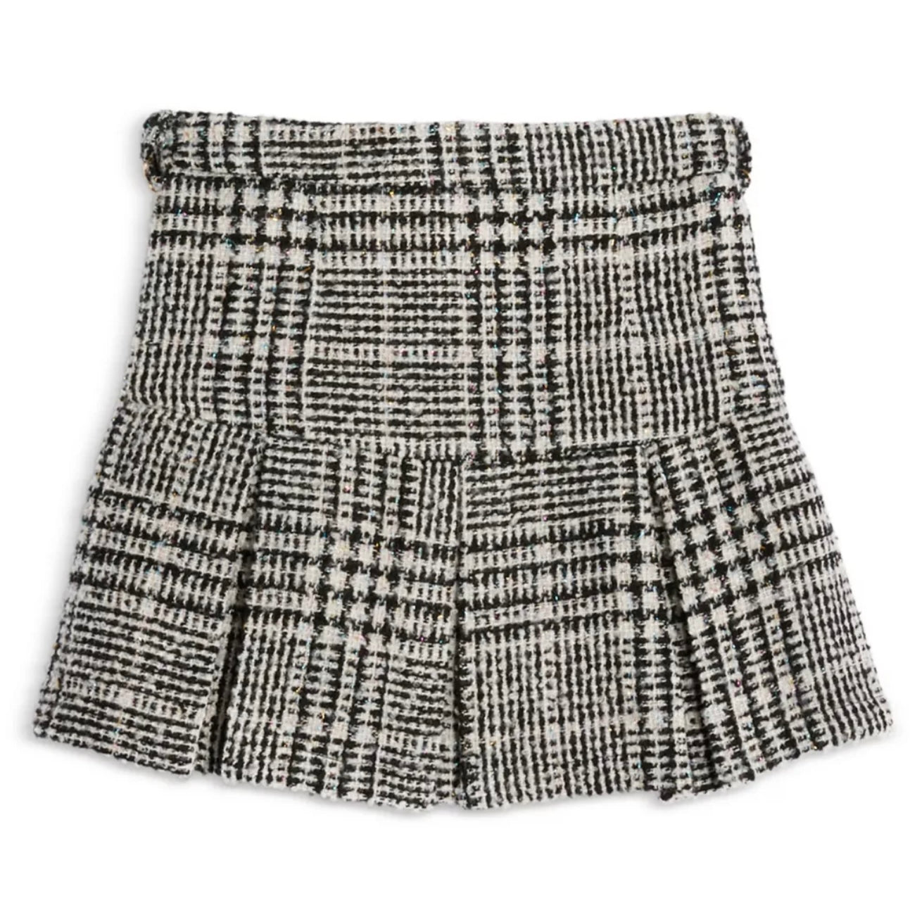 Katie J NYC Girls Tween Hattie Pleated Skirt w/Chain Belt