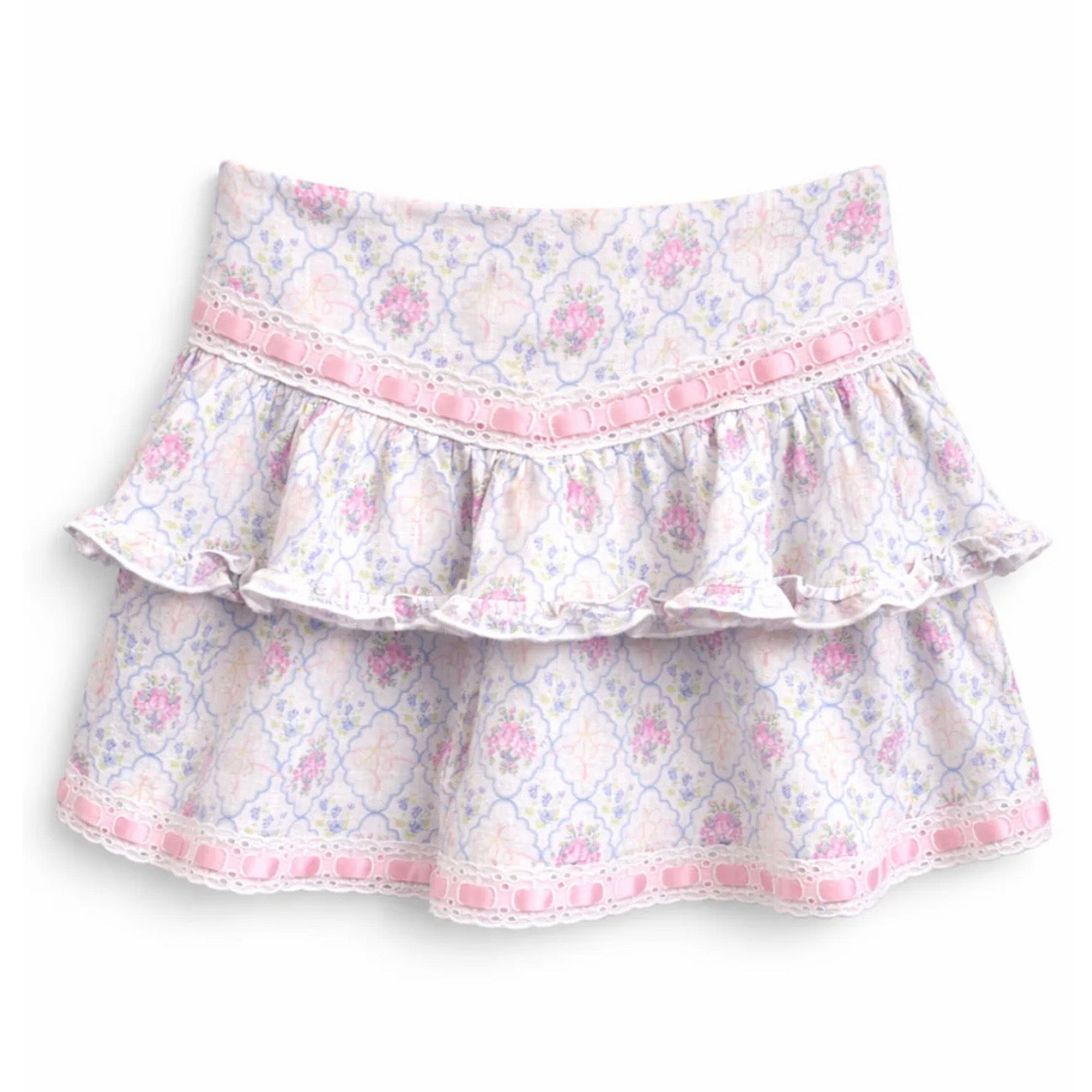 Katie J NYC Girls/Tween Julie Mini Skirt - Floral Bouquet