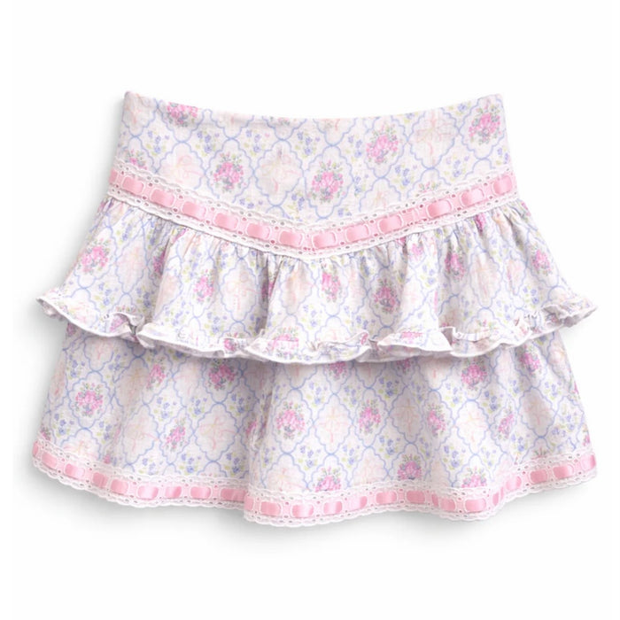 Katie J NYC Girls/Tween Julie Mini Skirt - Floral Bouquet