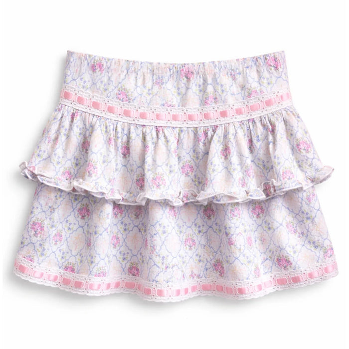 Katie J NYC Girls/Tween Julie Mini Skirt - Floral Bouquet
