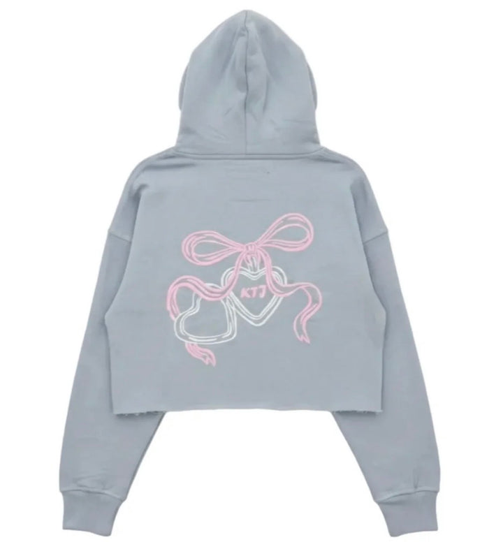 Katie J NYC Girls/Tween Tristan Hoodie - Baby Blue Floral Bouquet