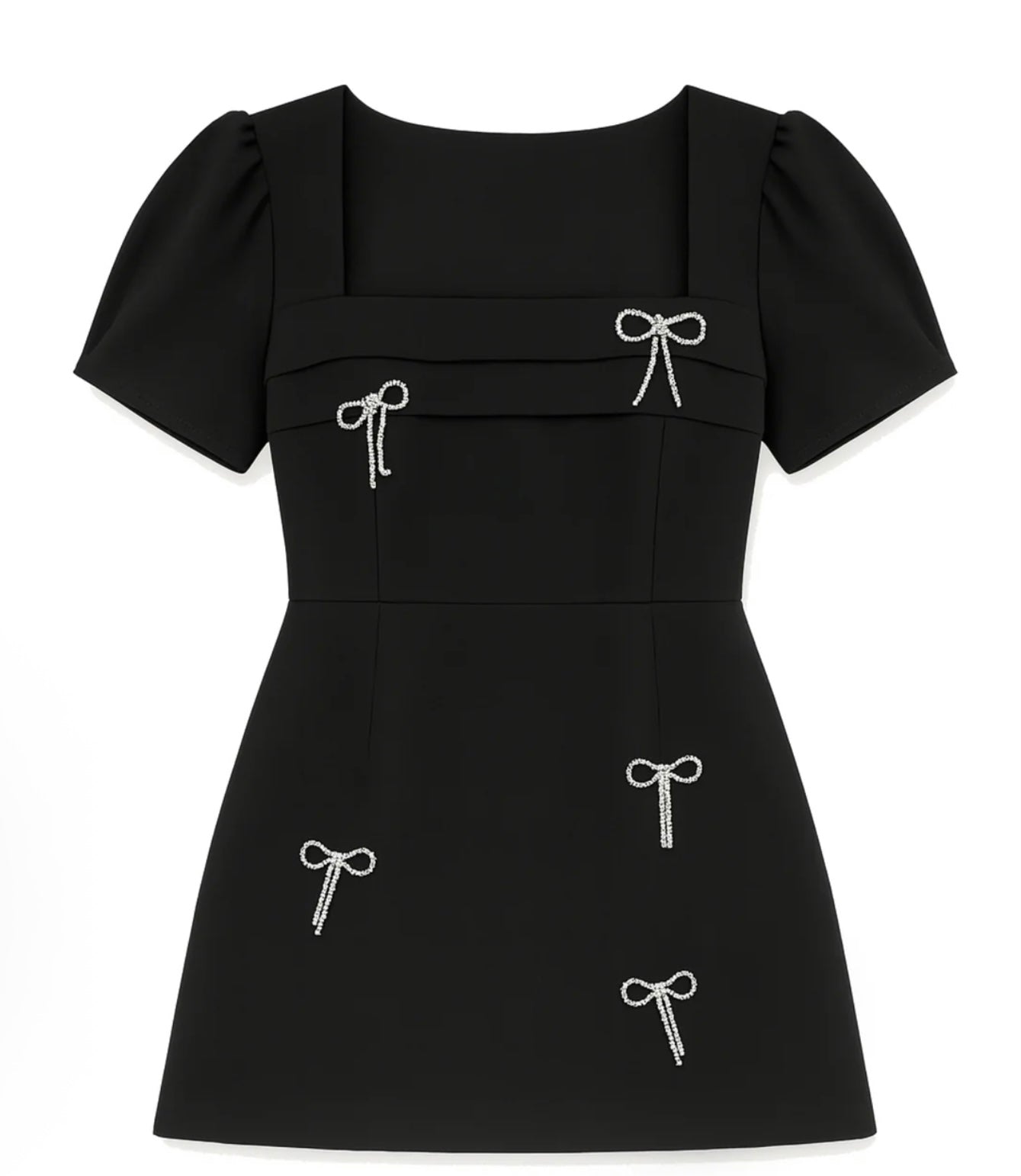 Katie J NYC TWEEN KORA BOW EMBELLISHED COUTURE DRESS - Black & Red