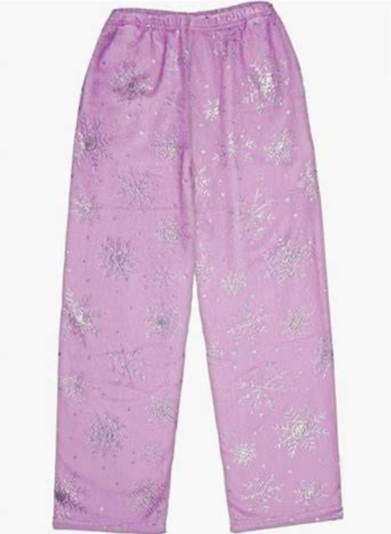 iScream’s Whimsical Snowflakes Plush Pants