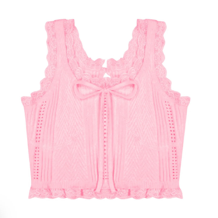 Katie J NYC  Girls Tween Madison Sweater Cami - Baby Pink