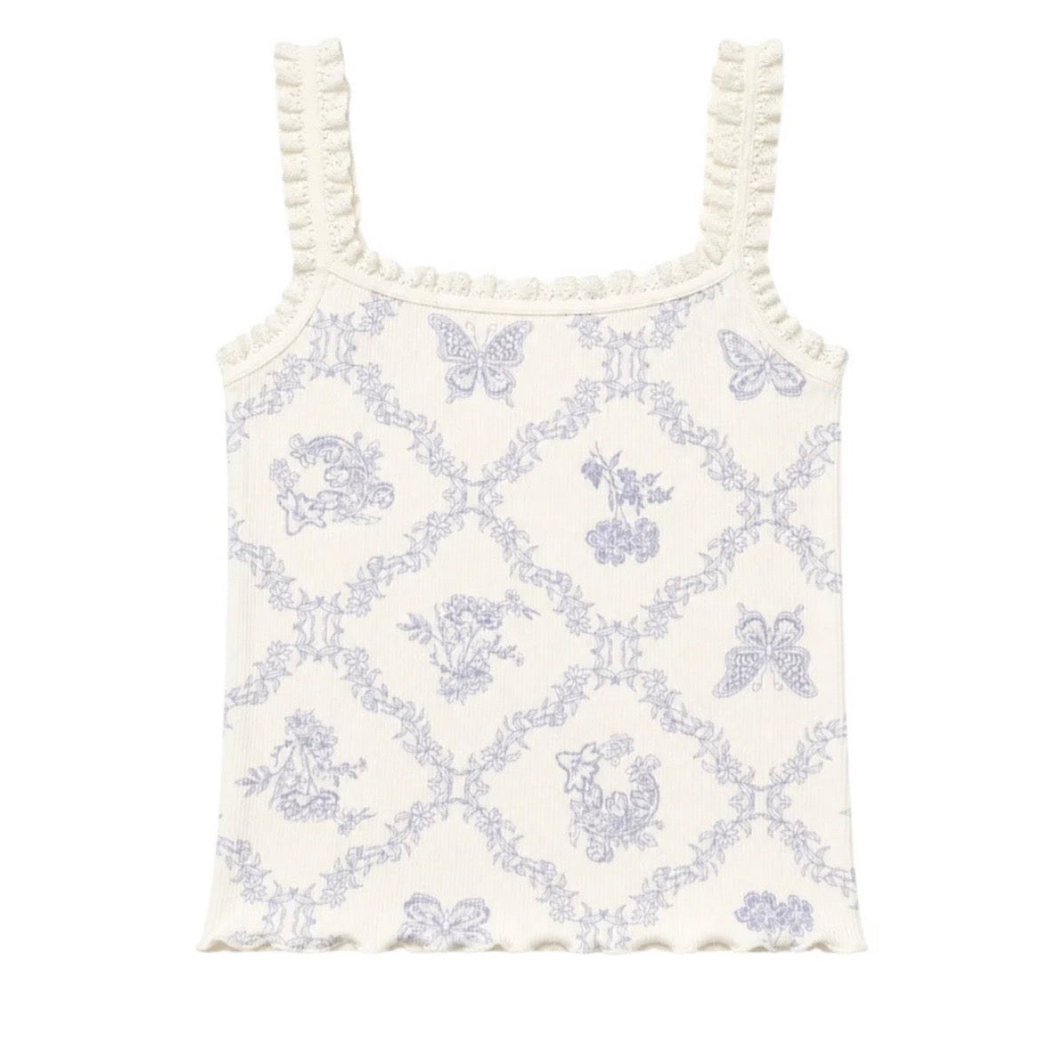 Katie J NYC  Girls/Tween Susan Tank - Lavender Butterfly