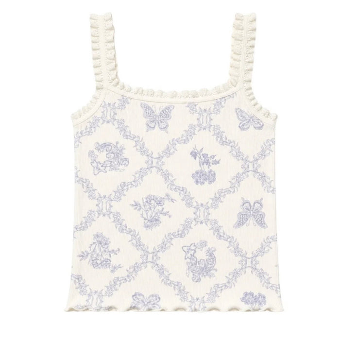 Katie J NYC  Girls/Tween Susan Tank - Lavender Butterfly