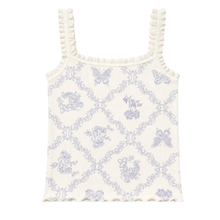 Katie J NYC  Girls/Tween Susan Tank - Lavender Butterfly