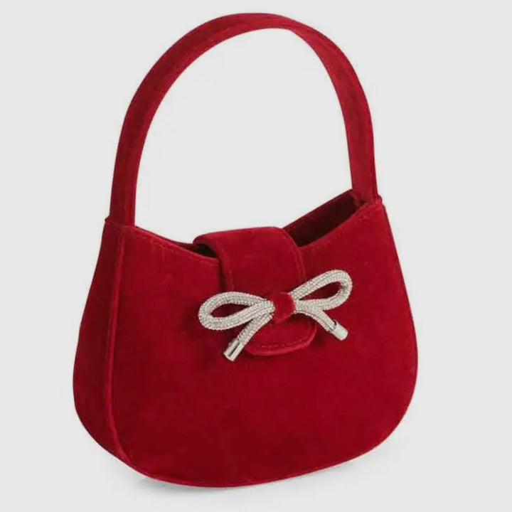 Bowden Mini Velvet Bow Bag