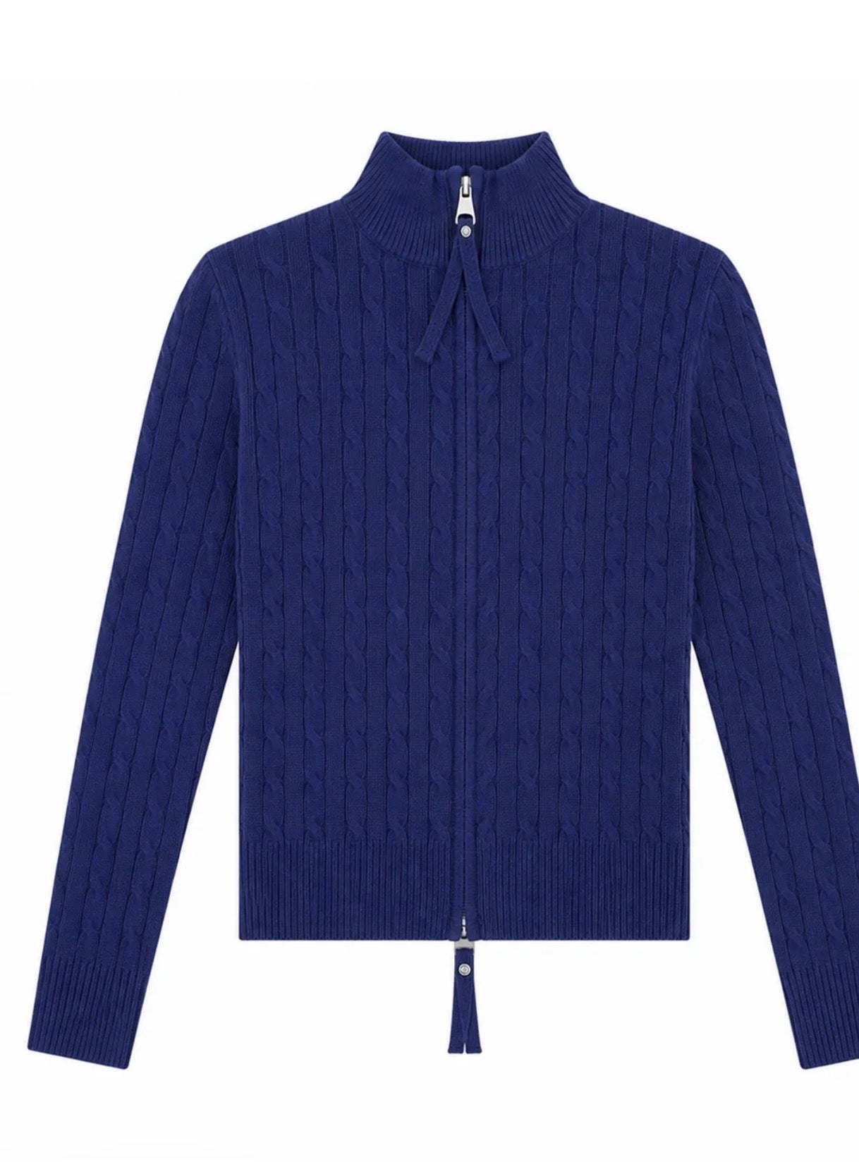 Katie J NYC  Girls Tween Bentley Oversized Zip Sweater - Evening Blue