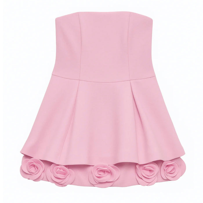 Katie J NYC TWEEN ROSIE COUTURE DRESS - IVORY/ PINK/ RED/ BLACK