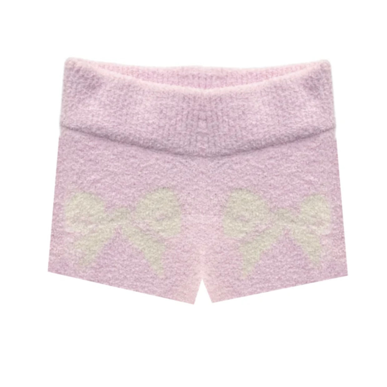 Katie J NYC  Tween Parker Shorts -  Pink Bow Intarsia Design