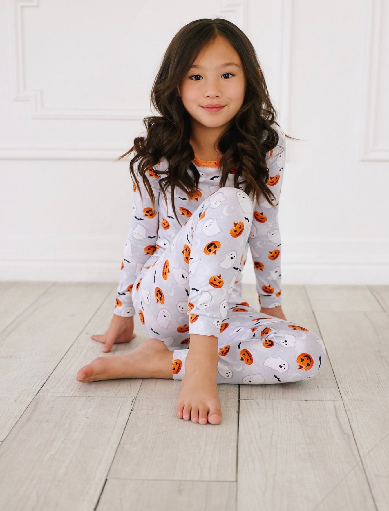 Esme Girl’s Jack & Boo Long Sleeve Top & Legging Pajama Set