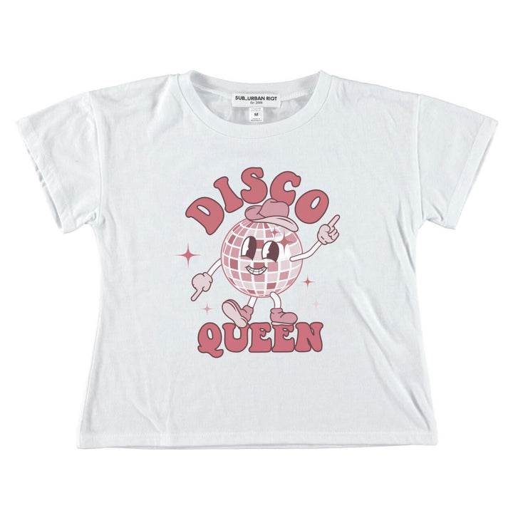 Sub_Urban Riot Girls Tween “Disco Queen” Boxy Crop Tee