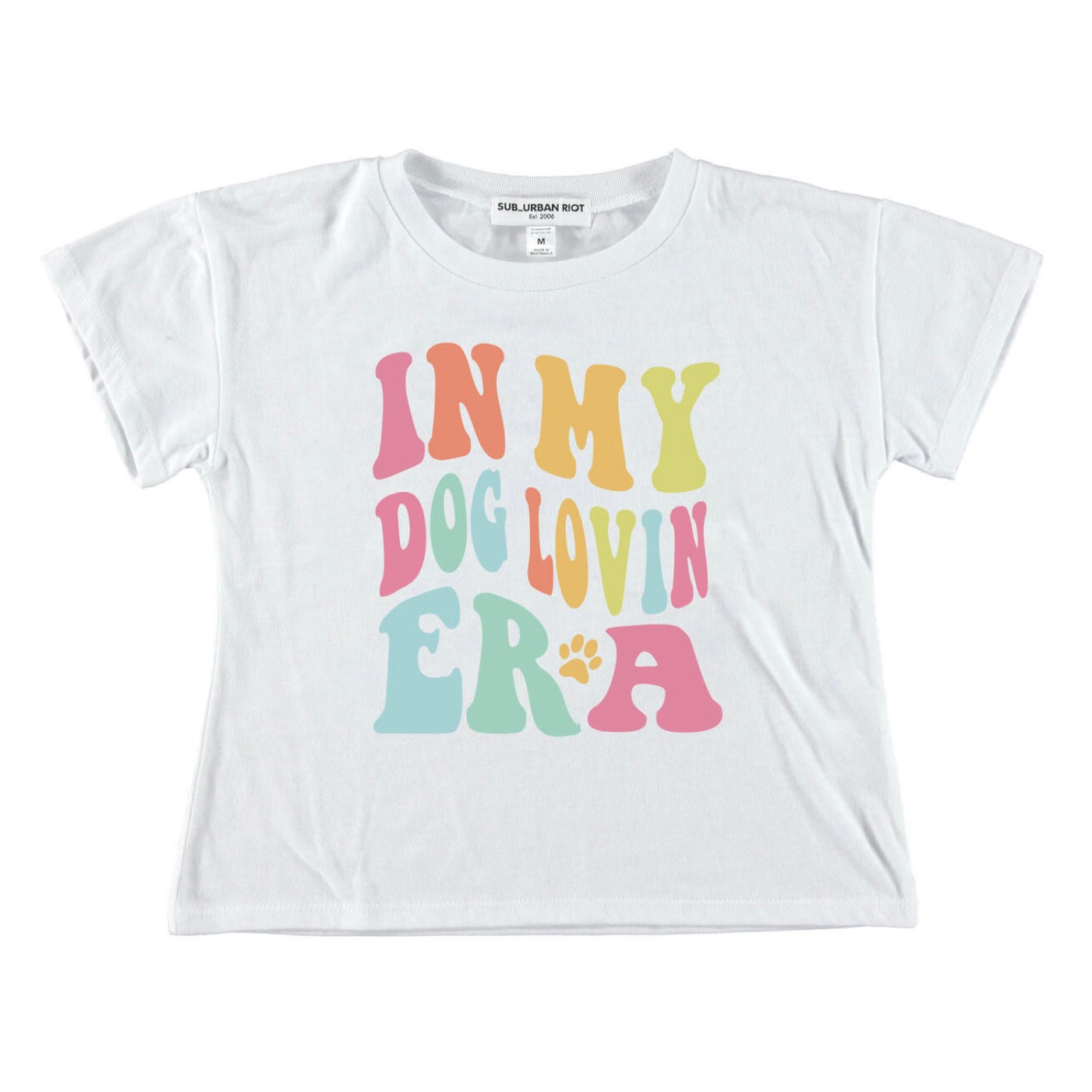 Sub_Urban Riot Girls Tween “In My Dog Loving Era” Boxy Crop Tee