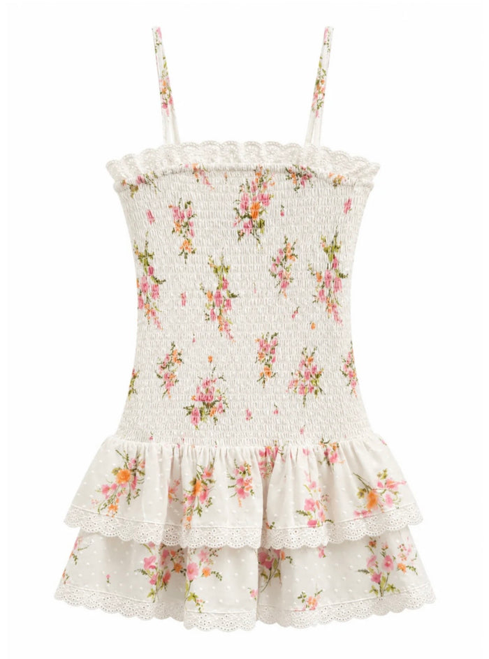 Katie J NYC  Girls Tween Melina Drop Waist Ruffle Dress - Vintage Wildflower