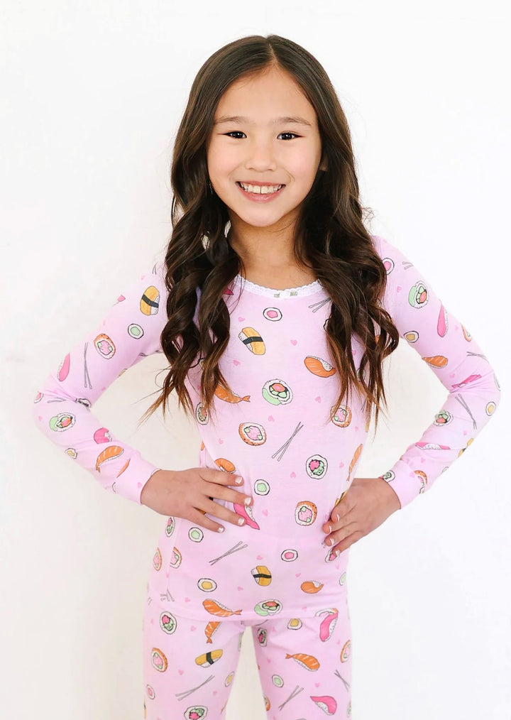 Esme - Pink Sushi Pajama Set