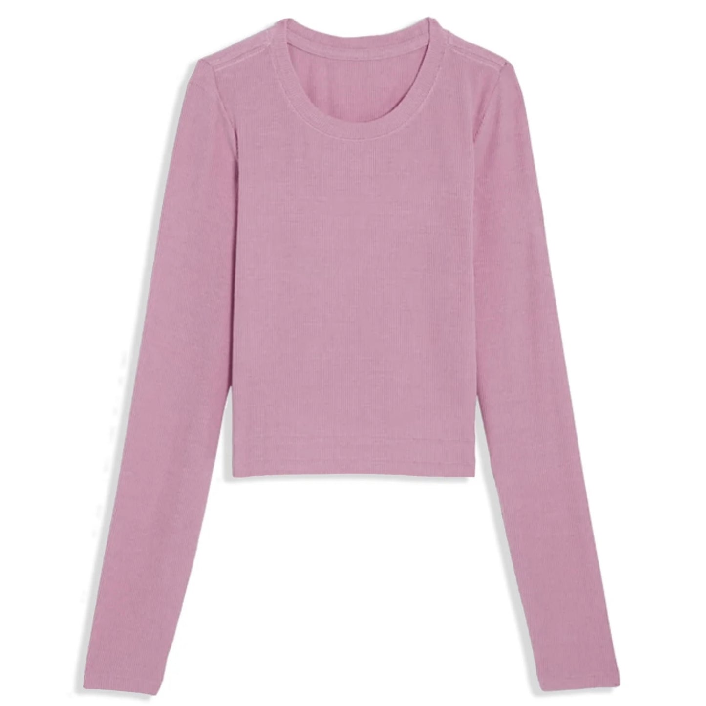 Katie J NYC Girls Tween Livi Long Sleeve Tee Ribbed Tee 2.0 (LONGER LENGTH) in Dusty Mauve.