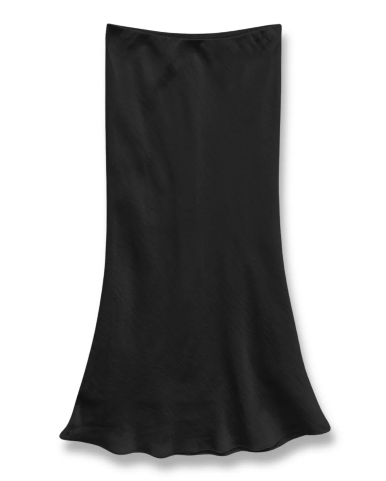 Katie J NYC Tween Anastasia Satin Maxi Skirt in Black