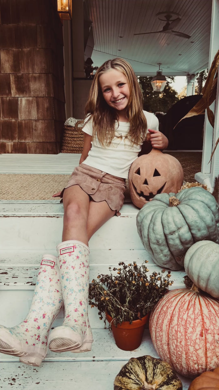 Katie J NYC Girls Tween Autumn Skirt - Latte