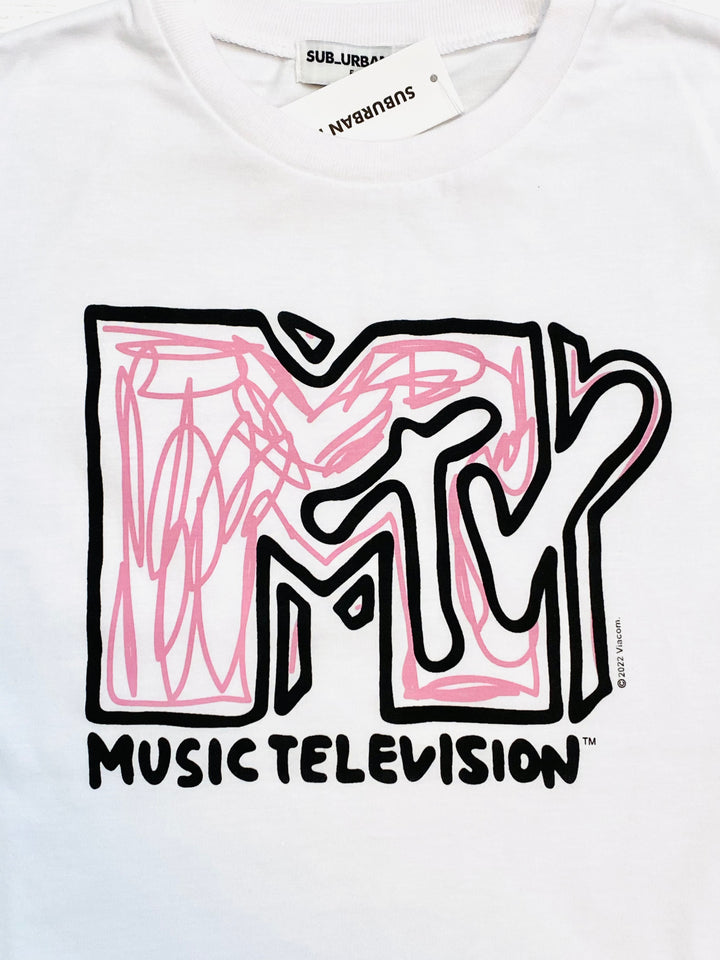 MTV Doodle Crop Tee