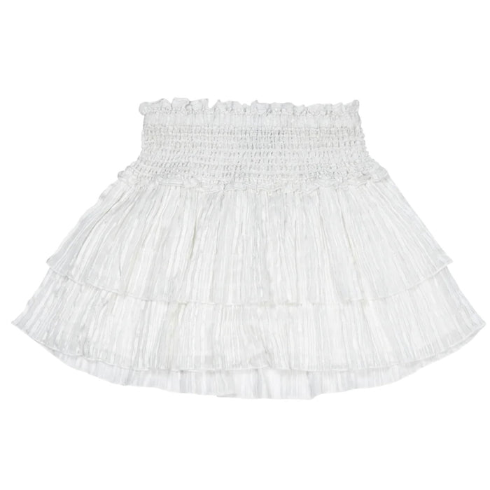 Katie J NYC Tween Talia Lurex Skirt - White Lurex