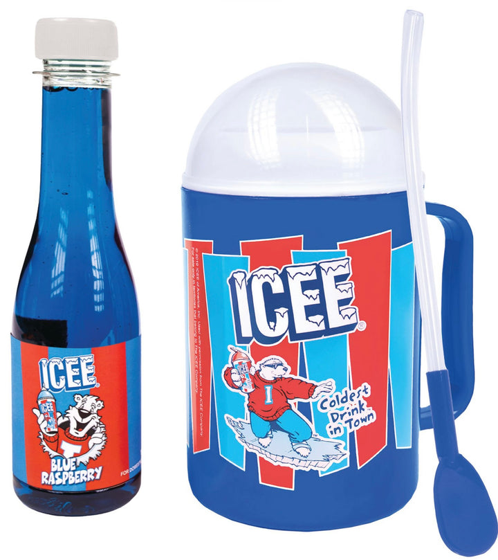 Icee Making Cup & Blue Raspberry Syrup Set