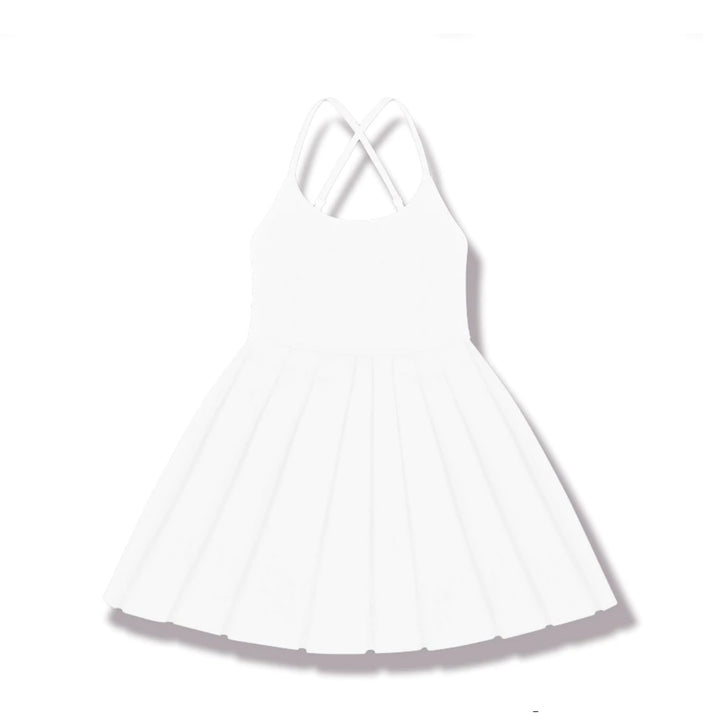 Katie J NYC  Tween Sarah Flare Dress - White