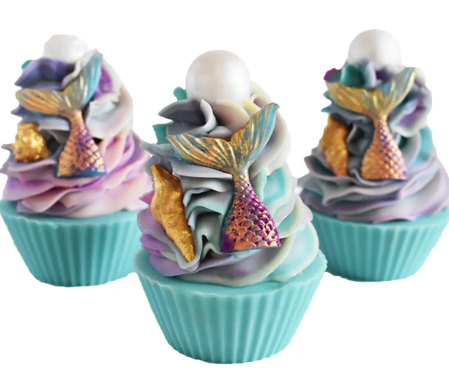 Mermaid Kisses Artisan Cupcake Soap