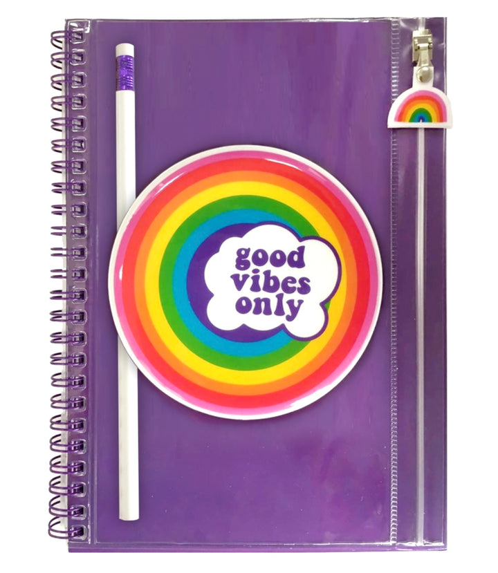 Good Vibes Only Pencil Pouch Notebook