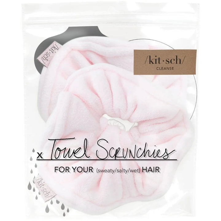 Kitsch Microfiber Towel Scrunchies - Blush