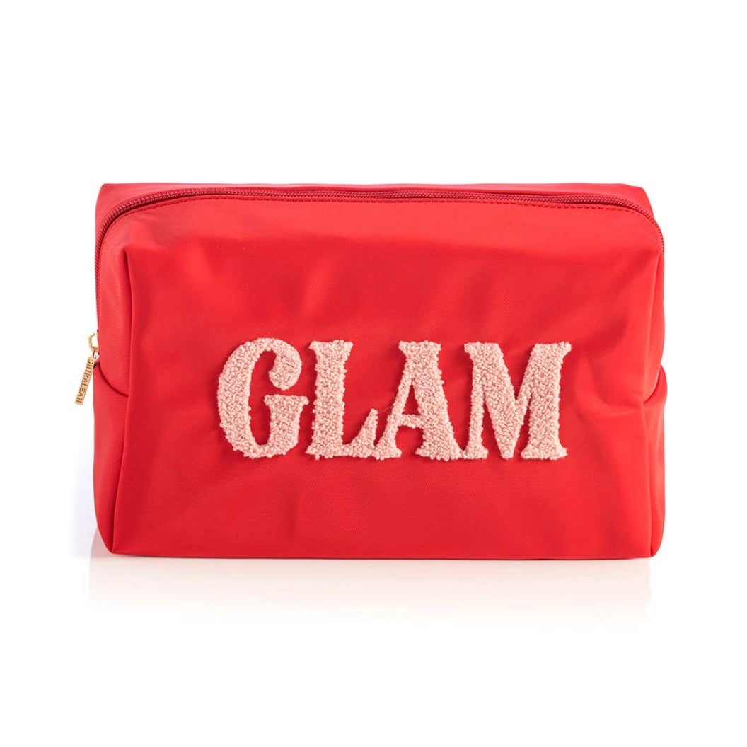 Glam Cosmetic Pouch - Large Red