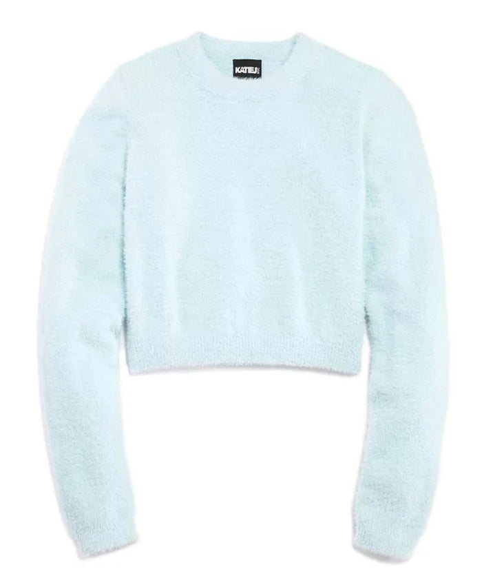 Katie J NYC  Juniors Mara Pullover Sweater - Baby Blue