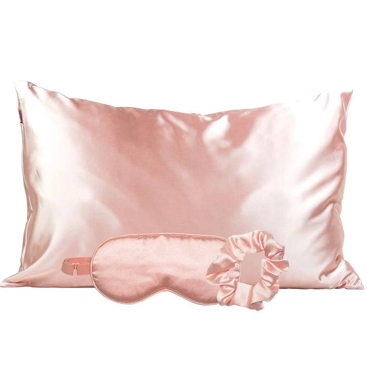Kitsch Satin Sleep Set - Pink