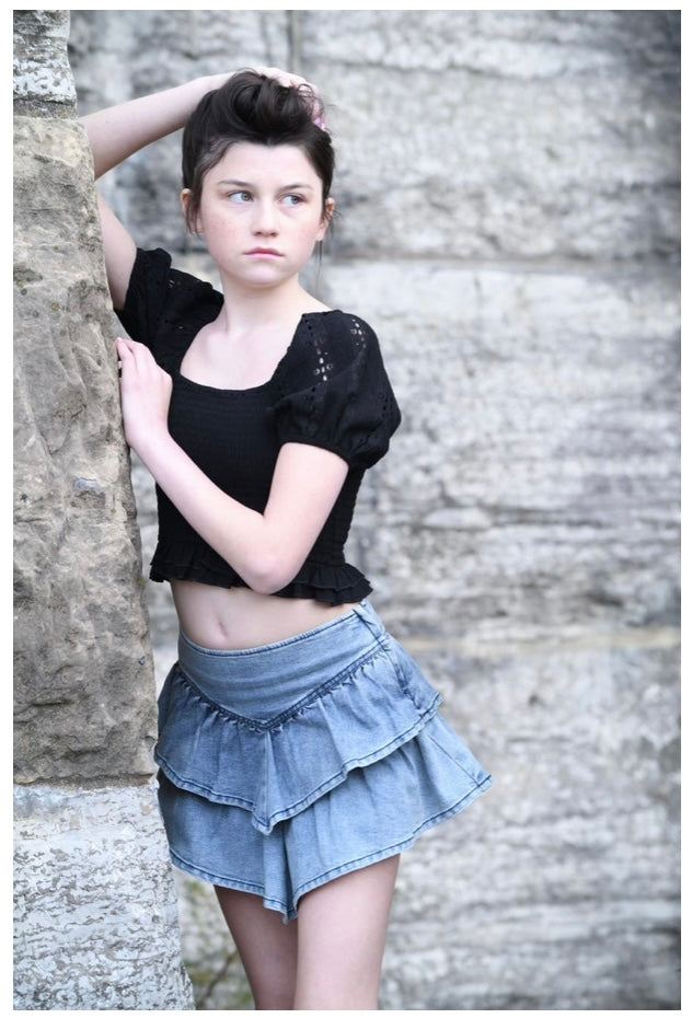 Katie J NYC Tween Cameron Denim Skirt – I Love Sweet Treatz