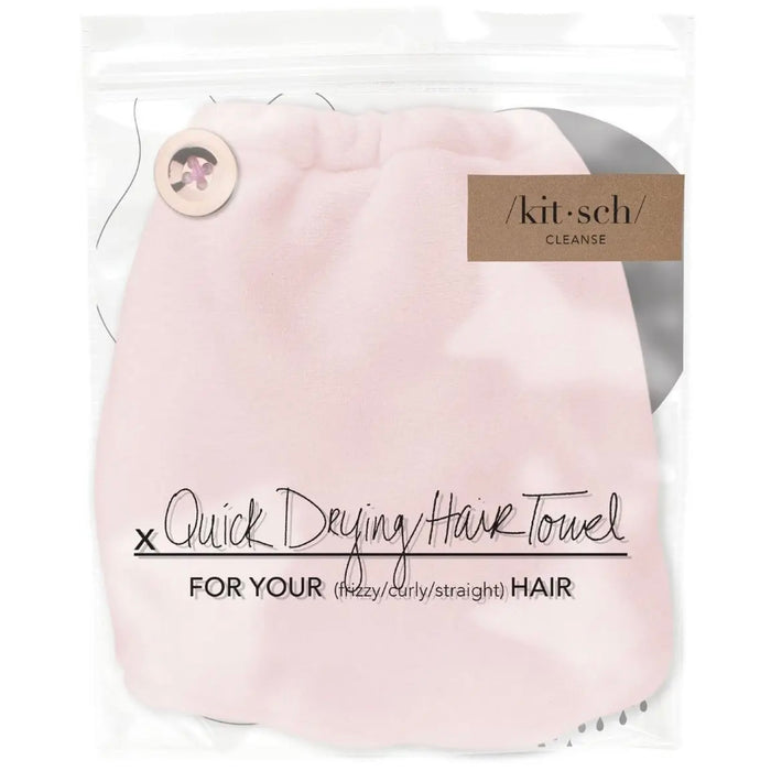 Kitsch Microfiber Hair Towel - Blush